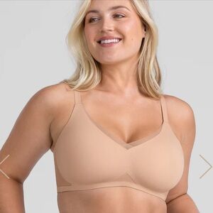 Honey Love Crossover Bra.  Beige size 1X